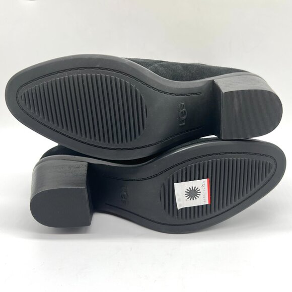 Ugg Womens Size 6.5 6.5M Breeda Black Suede Leather Ankle‎ Boots Shoes - Picture 11 of 16